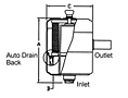 EFDB Series Compact Oil Mist Discharge Eliminator drawing